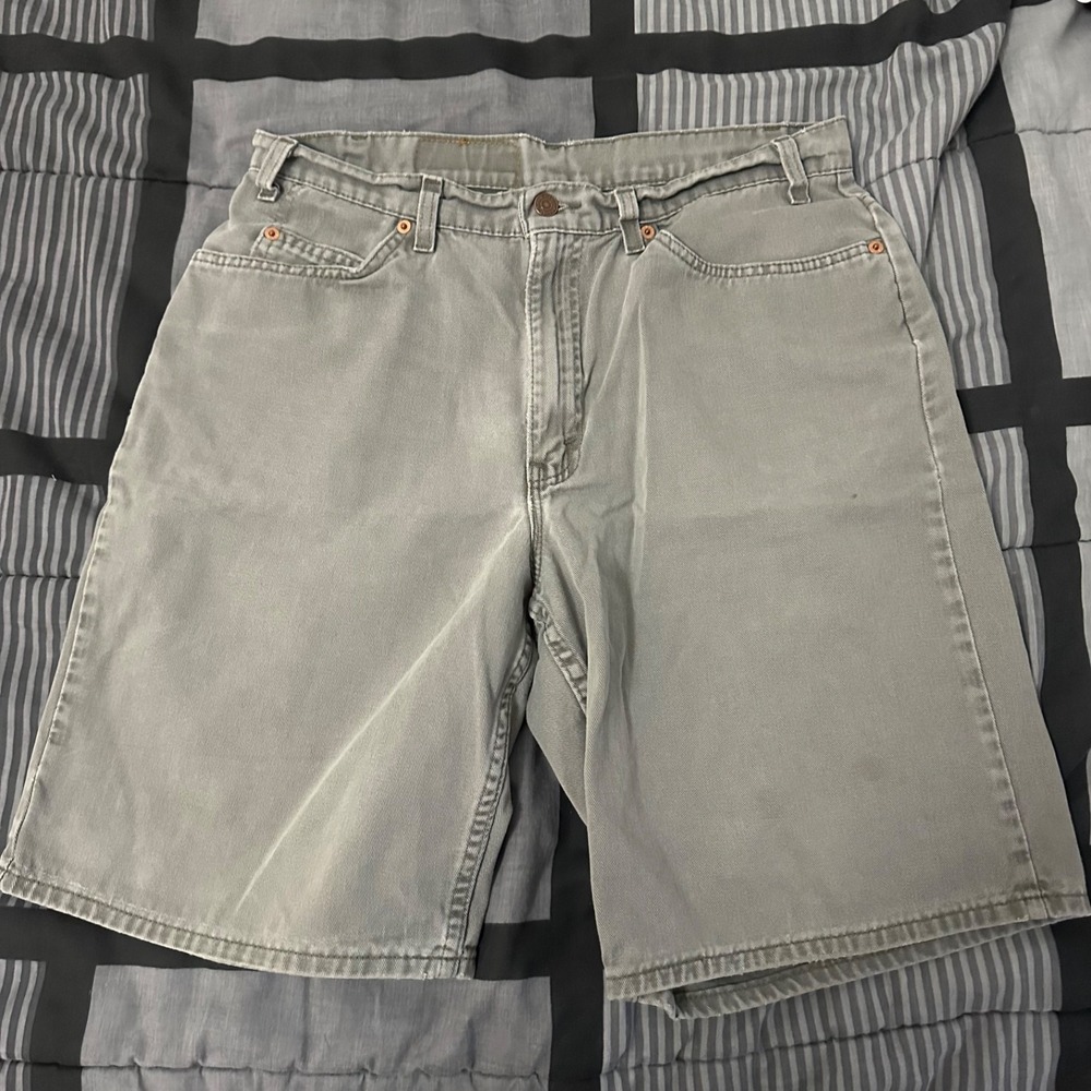 Vintage Levis 560 Shorts Mens 33 Gray